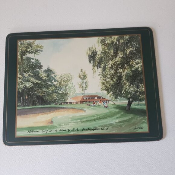 NIB Vintage Pimpernel UK/England Champion Golf Course Collectors Set Placemats 6 - Picture 8 of 16